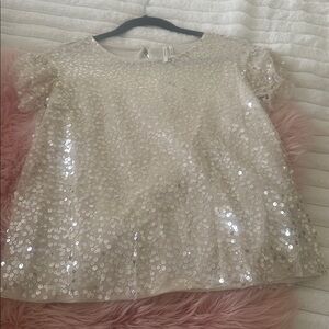 Anthropologie Sequin Top